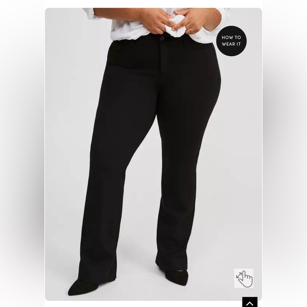 Torrid Bombshell Boot Studio Luxe Ponte High-Rise Pant